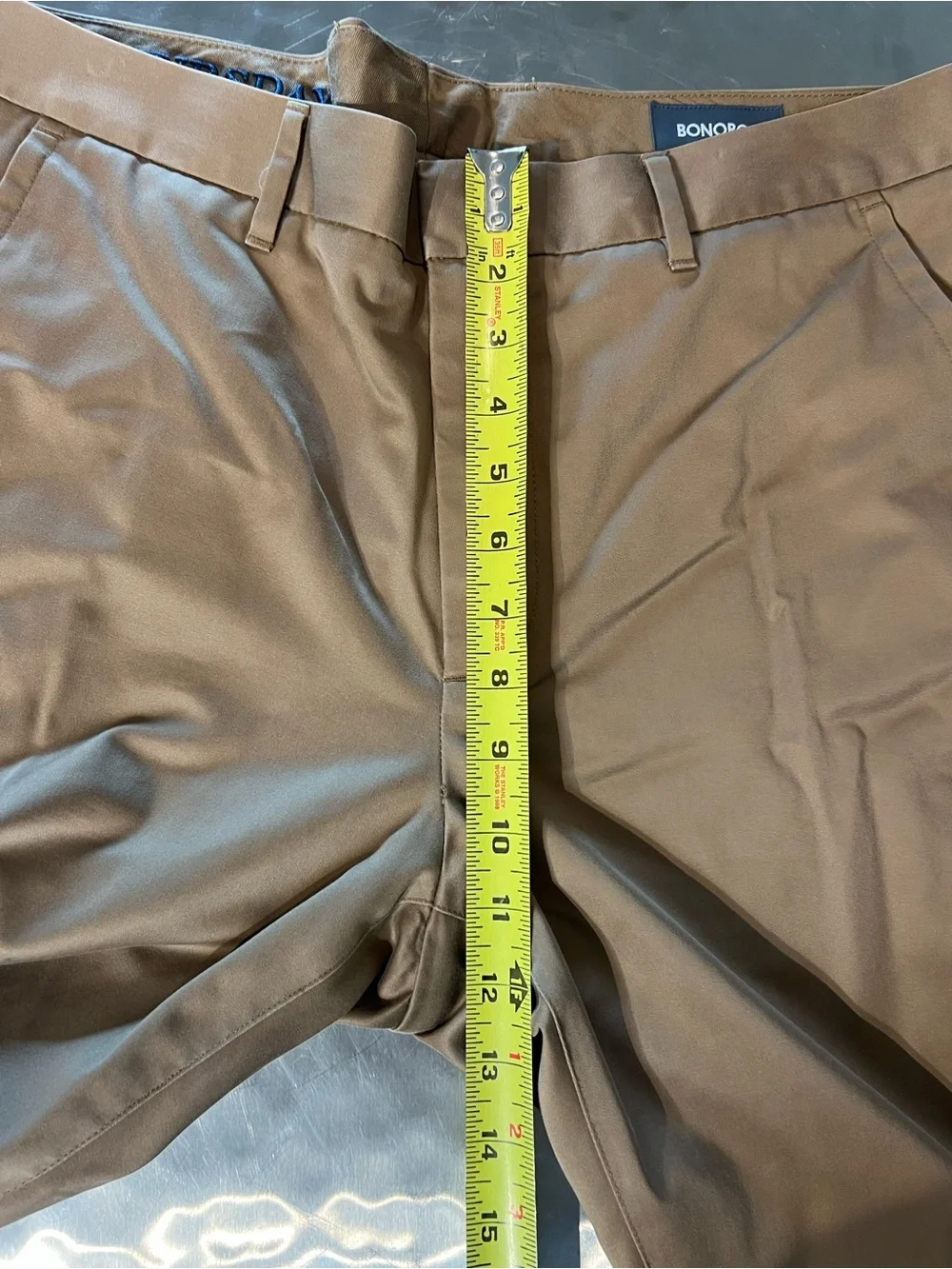 Bonobos Slim Fit Chinos Tan Khaki Pants Size 34x36 100% Cotton